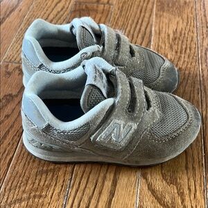 New Balance Toddler Gray Sneakers Suede Mesh Retro